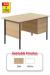 TC 3 Drawer Single Pedestal Desk - view 1