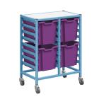 Gratnells Dynamis Double Column Trolley Complete Set - 4 Jumbo Trays - view 1
