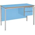 Crushed Bent Teachers Desk With MDF Edge - 2 Drawer Pedestal - view 2