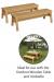 Outdoor Wooden Bench - Set of 2 - view 1