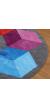 Rainbow Circular Polygons Carpet - view 2