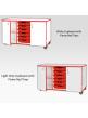 Jaz Storage Range - Triple Width Cupboard With Trays - view 6