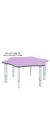 Height Adjustable Heavy Duty - Flower Shape Table - view 4