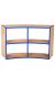 KubbyKurve Library Two Tier Curved Open Back 2+2 Shelf Unit - view 2