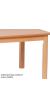 Large Rectangle Melamine Top Wooden Table - 1500 x 695mm - view 3