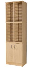 !!<<span style='font-size: 12px;'>>!!24 Space Pigeonhole Unit with Cupboard!!<</span>>!! - view 1