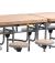 Primo Mobile Folding Table & Seating (Moderno Oak) - view 2