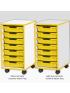 Jaz Storage Range - Single Width Shallow Tray Units - view 3