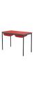 Contract Classroom Tables - Spiral Stacking Rectangular Table with Spray Polyurethane Edge - With 2 Shallow Trays and Tray Runners - view 3