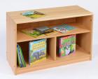 RS Open Bookcase with Solid Back - view 1