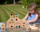 Wooden Building Gem Blocks - 83 piece set - view 2