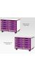 Jaz Storage Range - Double Width Shallow Tray Units - view 4