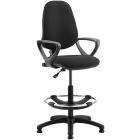 !!<<span style='font-size: 12px;'>>!!Eclipse 1 Lever Task Operator Chair With Loop Arms And Hi-Rise Draughtsman Kit!!<</span>>!! - view 1