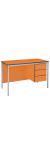 Fully Welded Teachers Desk With PU Edge - 3 Drawer Pedestal - view 3