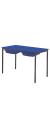 Contract Classroom Tables - Spiral Stacking Rectangular Table with Matching ABS Thermoplastic Edge - With 2 Shallow Trays and Tray Runners - view 2