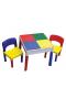 Square Activity Table With Dual-Sided Cover and Chairs - view 2