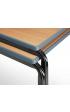 Contract Range Moulded Edge - Crush Bent Rectangular Classroom Table - 1200mm x 600mm - view 3