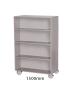 Sturdy Storage - Grey 1000mm Wide Mobile Double Sided Bookcase - view 3