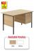 TC 2 Drawer Single Pedestal Desk - view 1