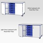 Jaz Storage Range - Triple Width Cupboard With Trays - view 2