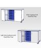 Jaz Storage Range - Triple Width Cupboard With Trays - view 2