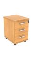 Mobile Under Desk Office Storage Unit - 3 Drawers - view 2