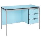Fully Welded Teachers Desk With PU Edge - 3 Drawer Pedestal - view 2