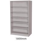 Sturdy Storage - Grey 1000mm Wide Double Sided Bookcase - view 4