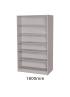 Sturdy Storage - Grey 1000mm Wide Double Sided Bookcase - view 4