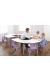 Whiteboard Height Adjustable Heavy Duty - Rainbow Shape Table - view 2