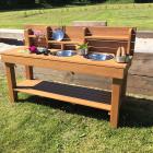 Outdoor Messy Kitchen With 3 Bowls - view 1