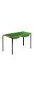 Contract Classroom Tables - Slide Stacking Rectangular Table with Bullnosed MDF Edge - With 2 Shallow Trays and Tray Runners - view 3