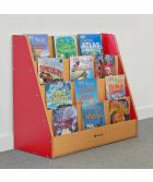 Milan Single Sided Book Storage Units - 4 Tier Unit - view 2