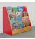 Milan Single Sided Book Storage Units - 4 Tier Unit - view 2