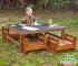 Windmill H Crate Chalk Table + H Crate Seats  - view 1