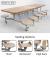 Primo Mobile Folding Table & Seating (Moderno Oak) - view 1