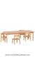 Large Rectangle Melamine Top Wooden Table - 1500 x 695mm - view 4