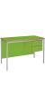 Fully Welded Teachers Desk With MDF Edge - 2 Drawer Pedestal - view 3