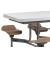 Primo Mobile Folding Table & Seating (White Gloss) - view 4