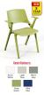 Myke Stacking Chair with Armrests - view 1