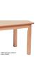 Rectangle Melamine Top Wooden Table - 1120 x 560mm - view 3