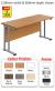 Cantilever Teachers 600mm Depth Rectangular Desk - view 1