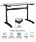 HA600 Height Adjustable Table - 16mm Solid Grade Trespa Top - view 1