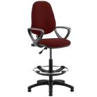 !!<<span style='font-size: 12px;'>>!!Eclipse 1 Lever Task Operator Chair - Bespoke Colour With Loop Arms And Hi-Rise Draughtsman Kit!!<</span>>!! - view 1