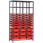 Gratnells Science Range - Complete Tall Treble Column Frame With 27 Mixed Trays Set - 1850mm - view 1