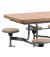 Primo Mobile Folding Table & Seating (Moderno Oak) - view 3