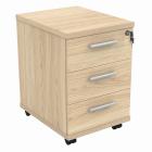 Mobile Under Desk Office Storage Unit - 3 Drawers - view 3