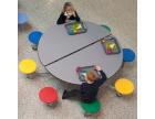 Spaceright Circular Folding Table Seating Unit - view 2