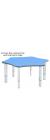 Height Adjustable Heavy Duty - Flower Shape Table - view 2