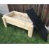 Outdoor Raised Sandpit with Chalkboard Lid - view 2